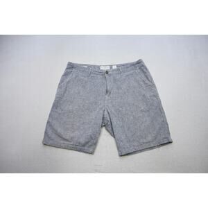 Lucky Brand Saturday Stretch Shorts Linen Blend Gray 9" INS Mens Size 38
